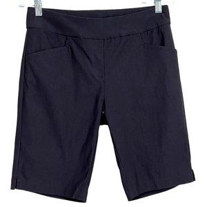 Bermuda Sands Pilar Golf Shorts Pull-On Stretch Black Women’s Small